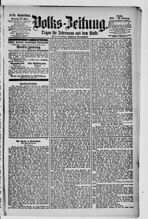 Volks-Zeitung vom 29.03.1885