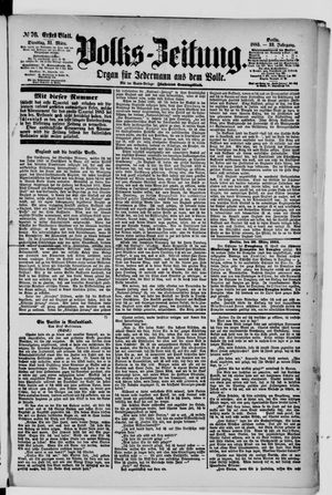 Volks-Zeitung vom 31.03.1885