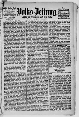 Volks-Zeitung vom 02.04.1885