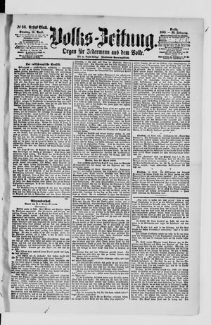 Volks-Zeitung vom 14.04.1885