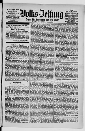 Volks-Zeitung vom 17.04.1885