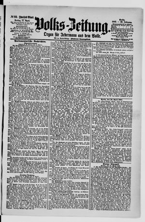 Volks-Zeitung vom 17.04.1885