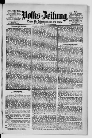 Volks-Zeitung on Apr 23, 1885