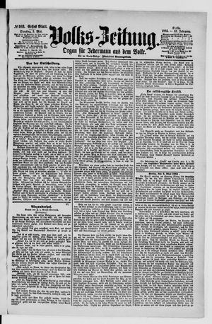 Volks-Zeitung vom 05.05.1885
