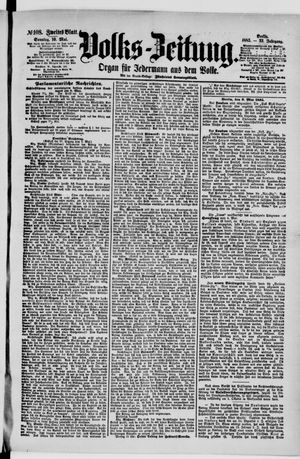 Volks-Zeitung vom 10.05.1885