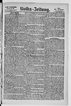 Volks-Zeitung vom 10.05.1885