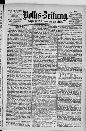Volks-Zeitung vom 13.05.1885
