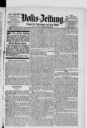 Volks-Zeitung vom 23.05.1885