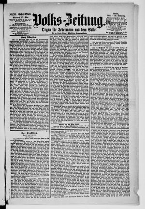Volks-Zeitung on May 27, 1885