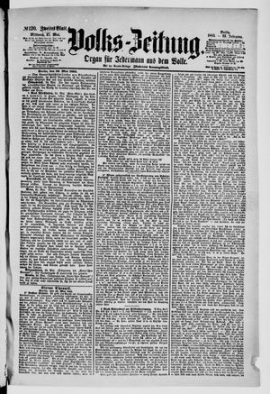 Volks-Zeitung on May 27, 1885