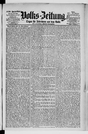 Volks-Zeitung vom 14.06.1885