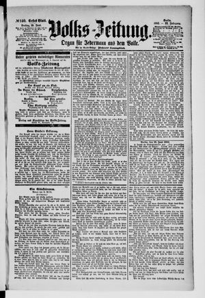 Volks-Zeitung vom 19.06.1885