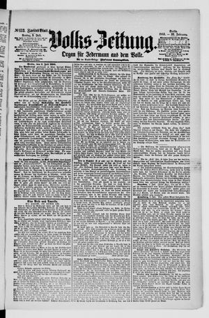 Volks-Zeitung on Jul 3, 1885