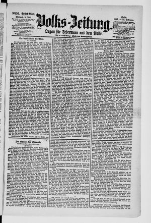 Volks-Zeitung vom 08.07.1885