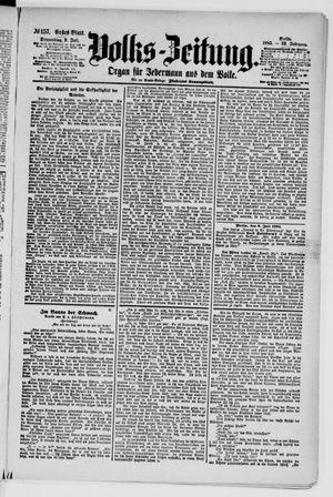 Volks-Zeitung on Jul 9, 1885