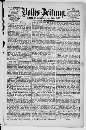 Volks-Zeitung on Jul 9, 1885