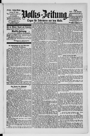 Volks-Zeitung vom 17.07.1885