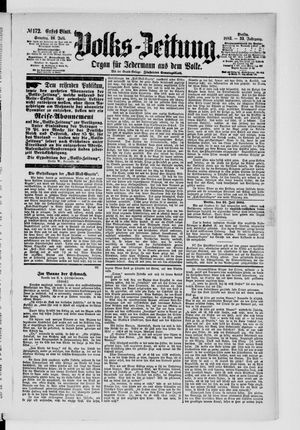 Volks-Zeitung on Jul 26, 1885