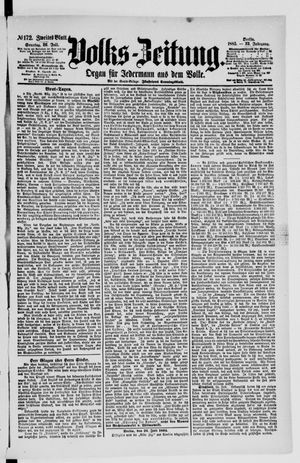 Volks-Zeitung on Jul 26, 1885