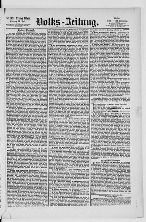 Volks-Zeitung on Jul 26, 1885