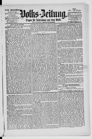 Volks-Zeitung vom 31.07.1885