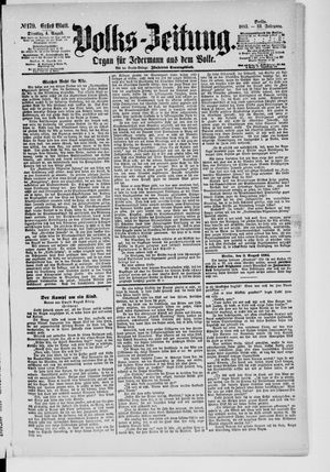 Volks-Zeitung on Aug 4, 1885