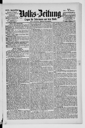 Volks-Zeitung on Aug 4, 1885