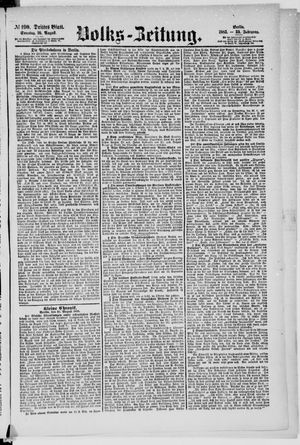 Volks-Zeitung vom 16.08.1885
