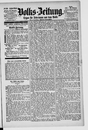 Volks-Zeitung vom 22.09.1885