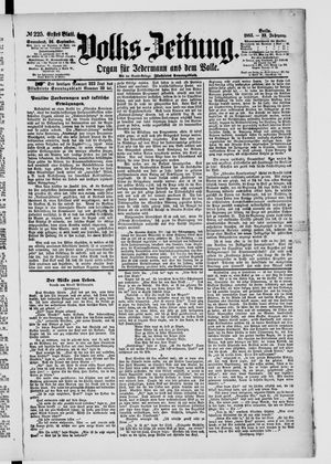 Volks-Zeitung vom 26.09.1885
