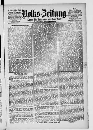 Volks-Zeitung vom 27.09.1885