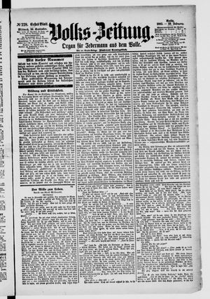 Volks-Zeitung vom 30.09.1885