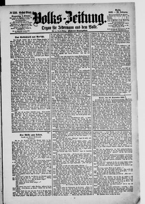 Volks-Zeitung vom 01.10.1885