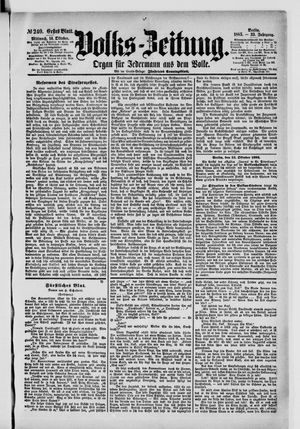 Volks-Zeitung vom 14.10.1885