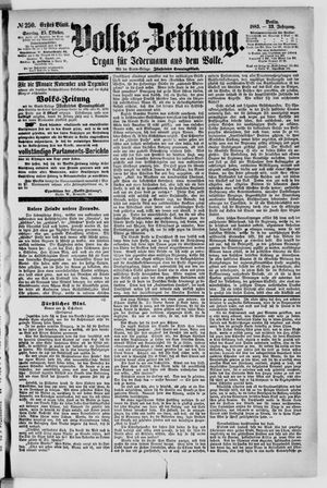 Volks-Zeitung vom 25.10.1885