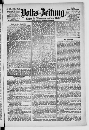 Volks-Zeitung vom 29.10.1885