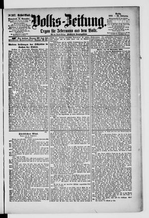 Volks-Zeitung vom 14.11.1885