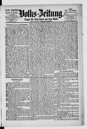 Volks-Zeitung vom 15.11.1885