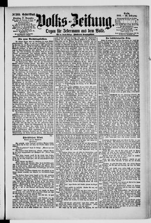 Volks-Zeitung vom 17.11.1885