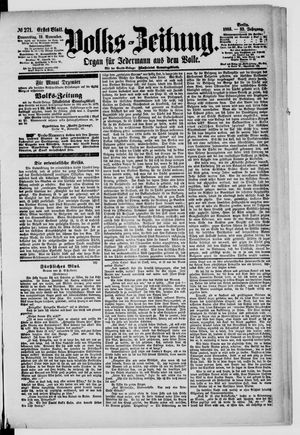 Volks-Zeitung vom 19.11.1885