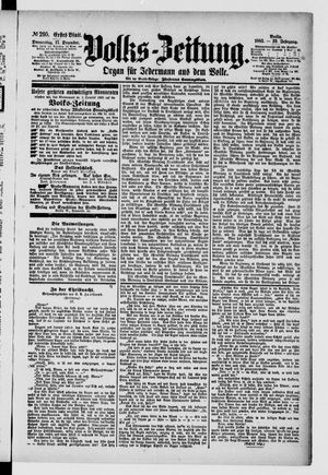 Volks-Zeitung vom 17.12.1885