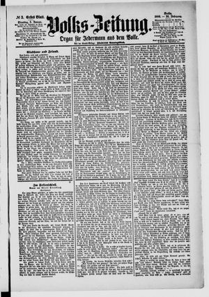 Volks-Zeitung vom 05.01.1886