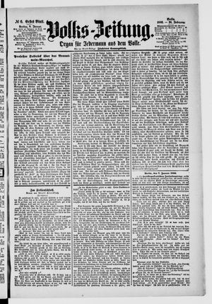 Volks-Zeitung vom 08.01.1886