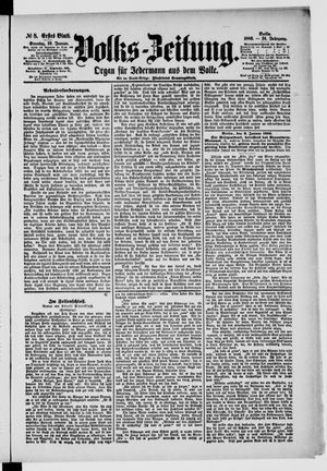 Volks-Zeitung vom 10.01.1886