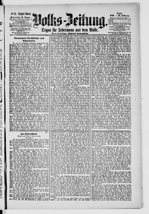 Volks-Zeitung vom 14.01.1886