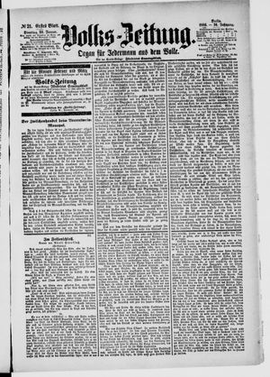 Volks-Zeitung on Jan 26, 1886