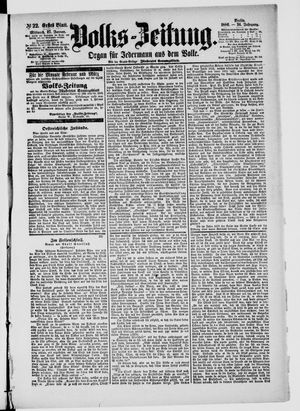 Volks-Zeitung vom 27.01.1886
