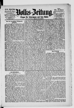 Volks-Zeitung vom 28.01.1886
