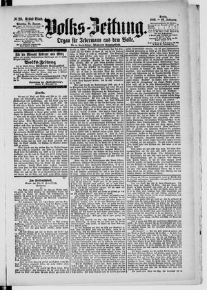 Volks-Zeitung vom 31.01.1886