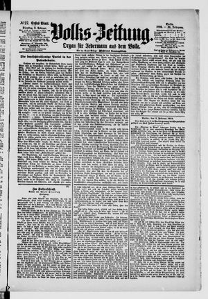 Volks-Zeitung on Feb 2, 1886